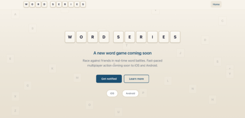 Word Series game screenshot